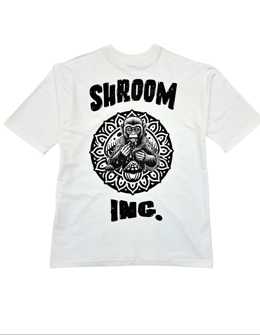 FADED "SHROOM ING." Oversized Tee – White